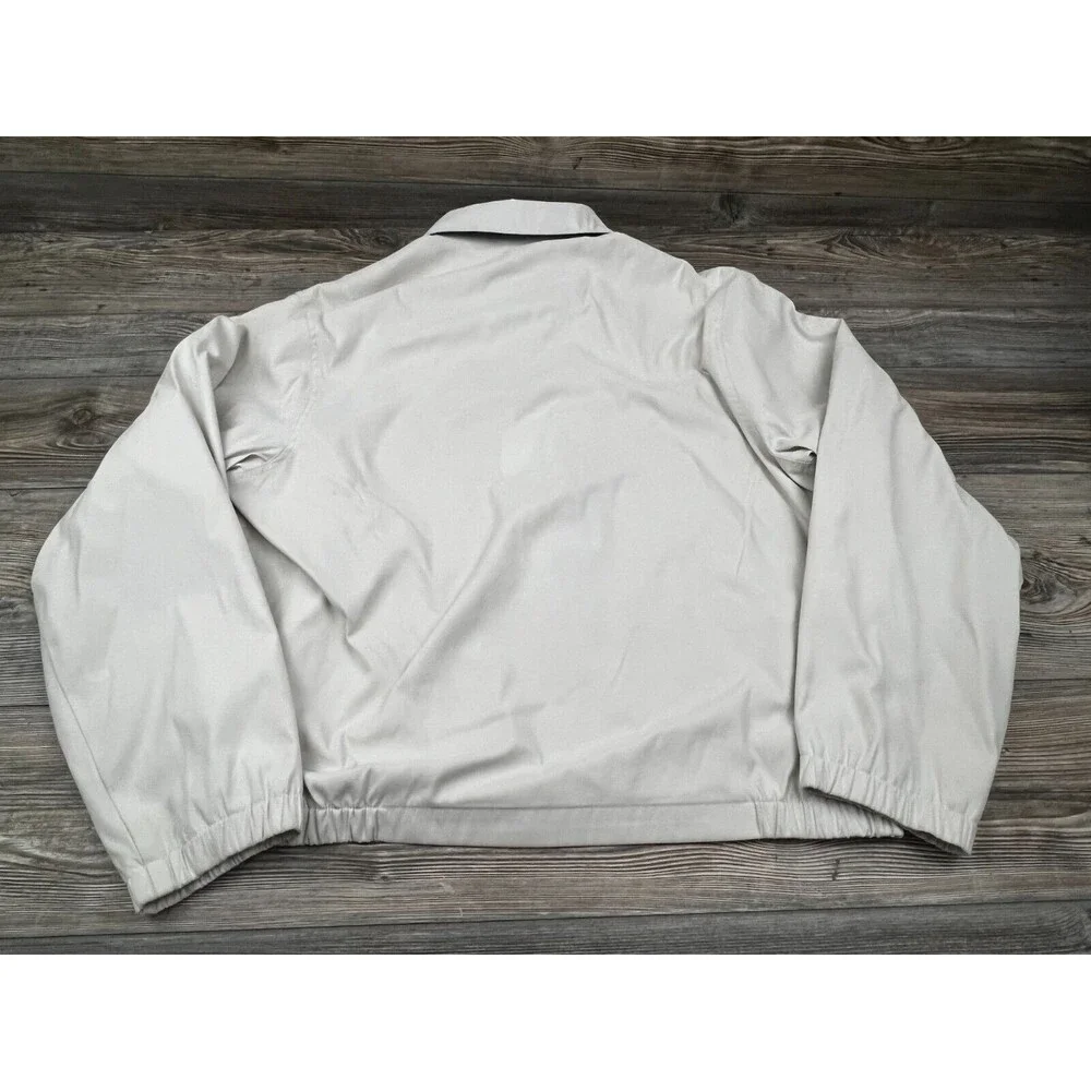 Timberland Weathergear Mens Jacket Beige XL Full Zip Collared Preppy Dadcore‎